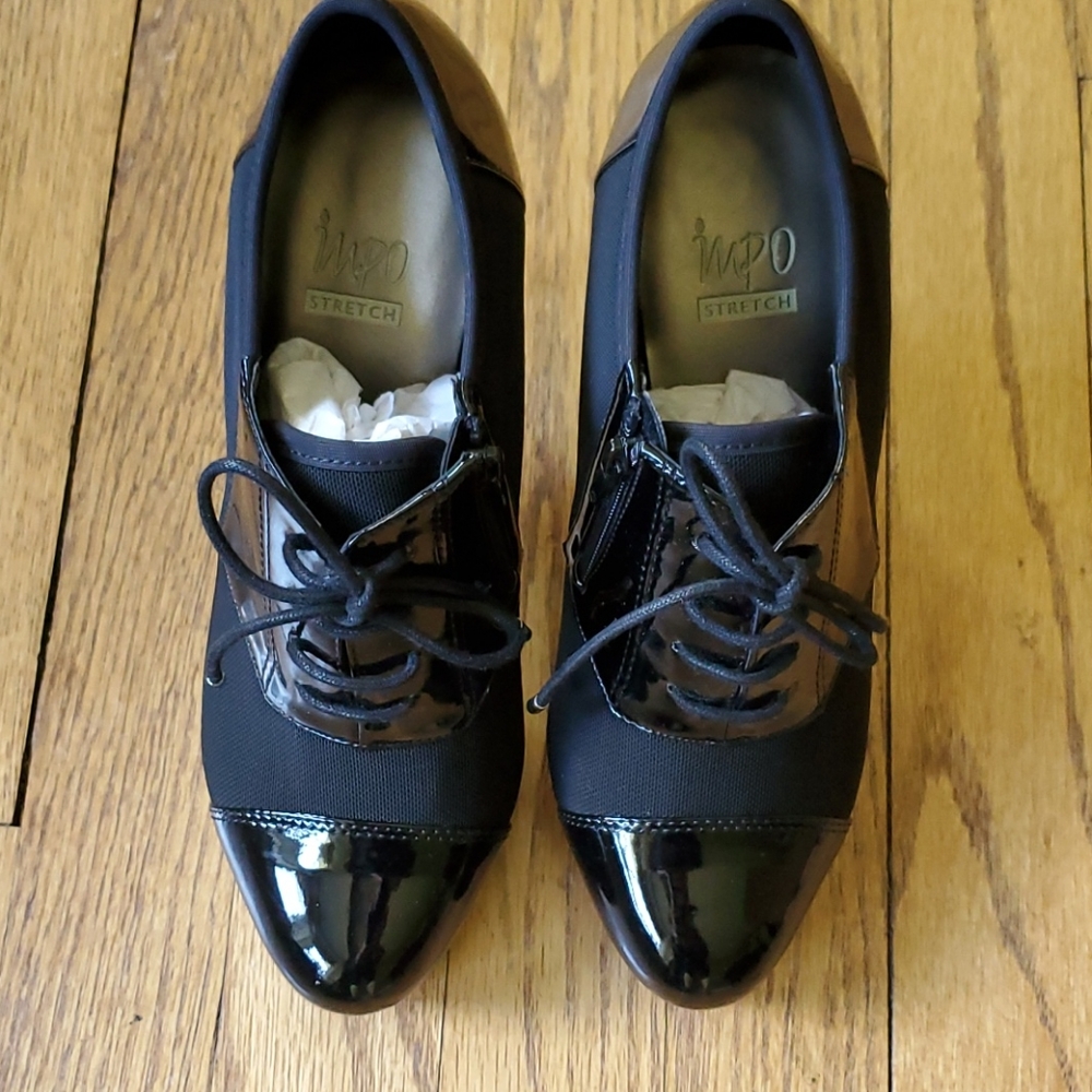 Black platform heels